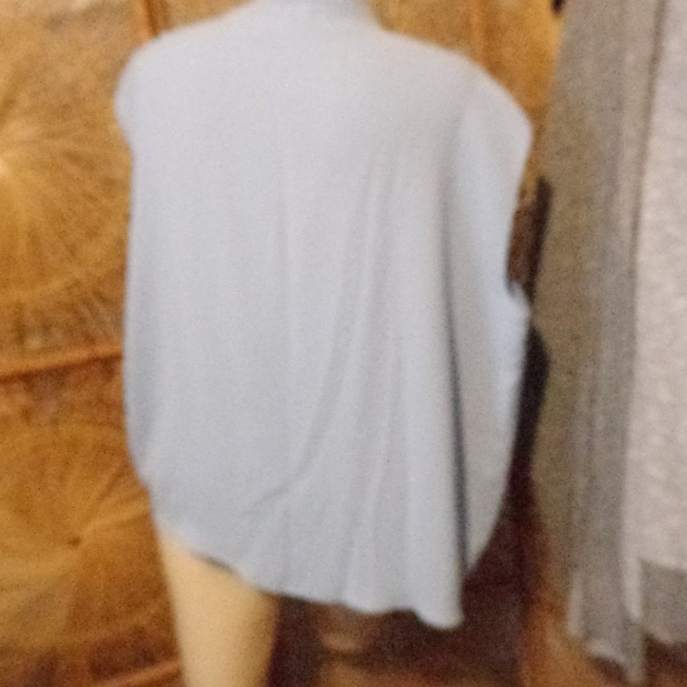 NWT Trina Turk SILK Periwinkle Blue 100% SILK XS OVERSIZED Flowy - Picture 8 of 11